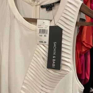 White fringe tank top